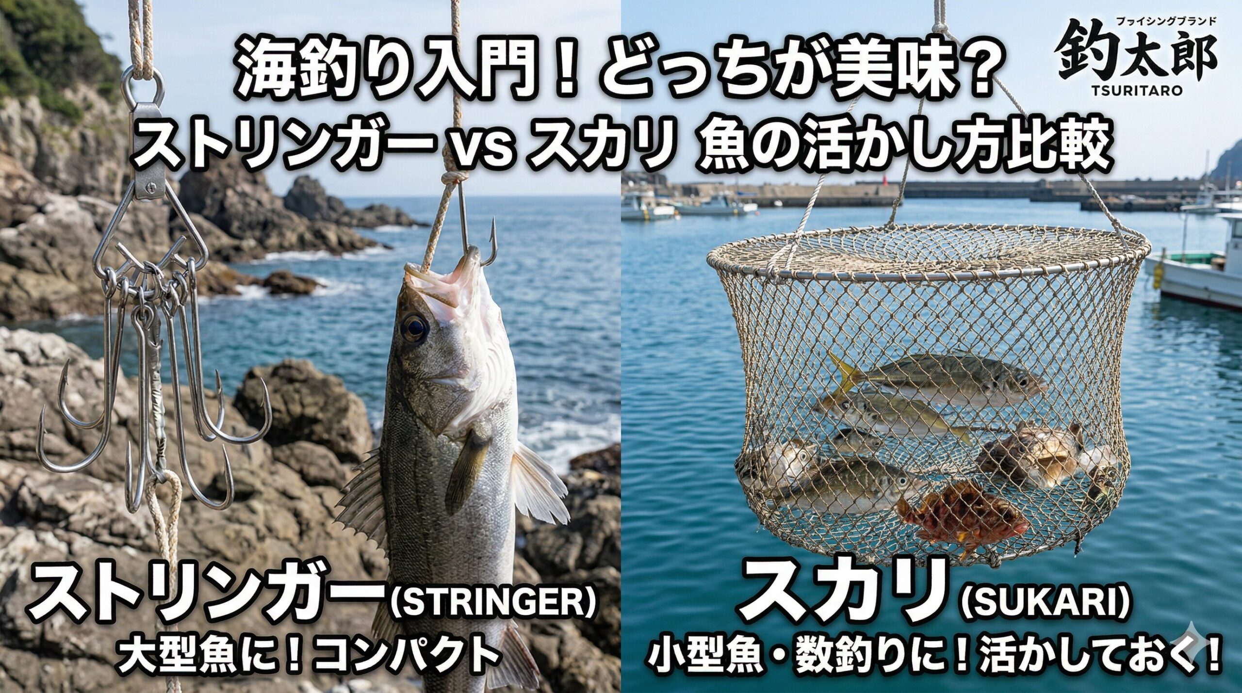 魚を美味しく食べるという目的に絞れば、軍配はストリンガーより「スカリ」に上がります。釣太郎