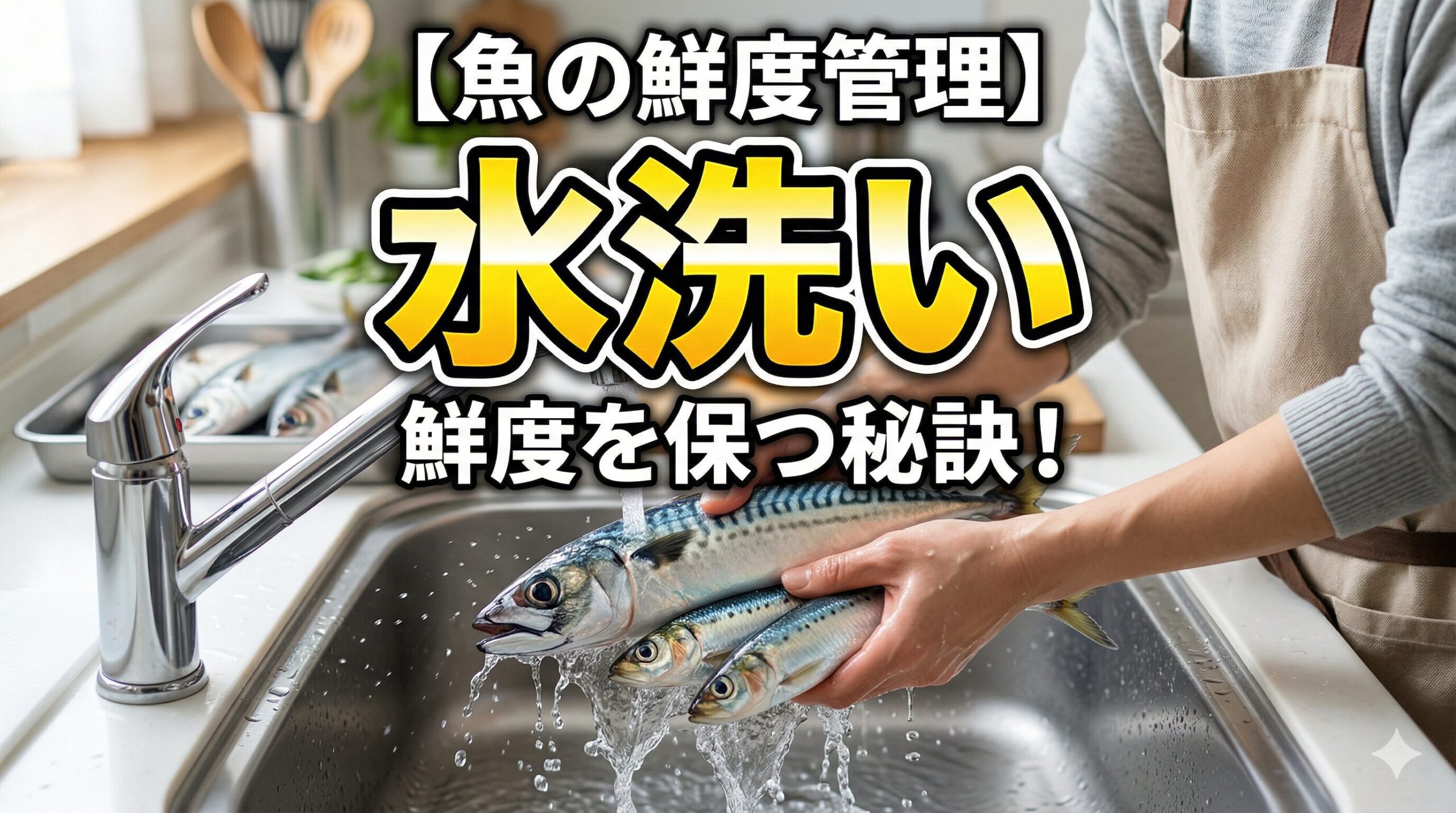 魚が傷む一番の原因は、内臓とエラ、そして残った血液から繁殖するバクテリア。水洗いによってこれらを取り除くことで、腐敗の進行を劇的に遅らせることができます。釣太郎