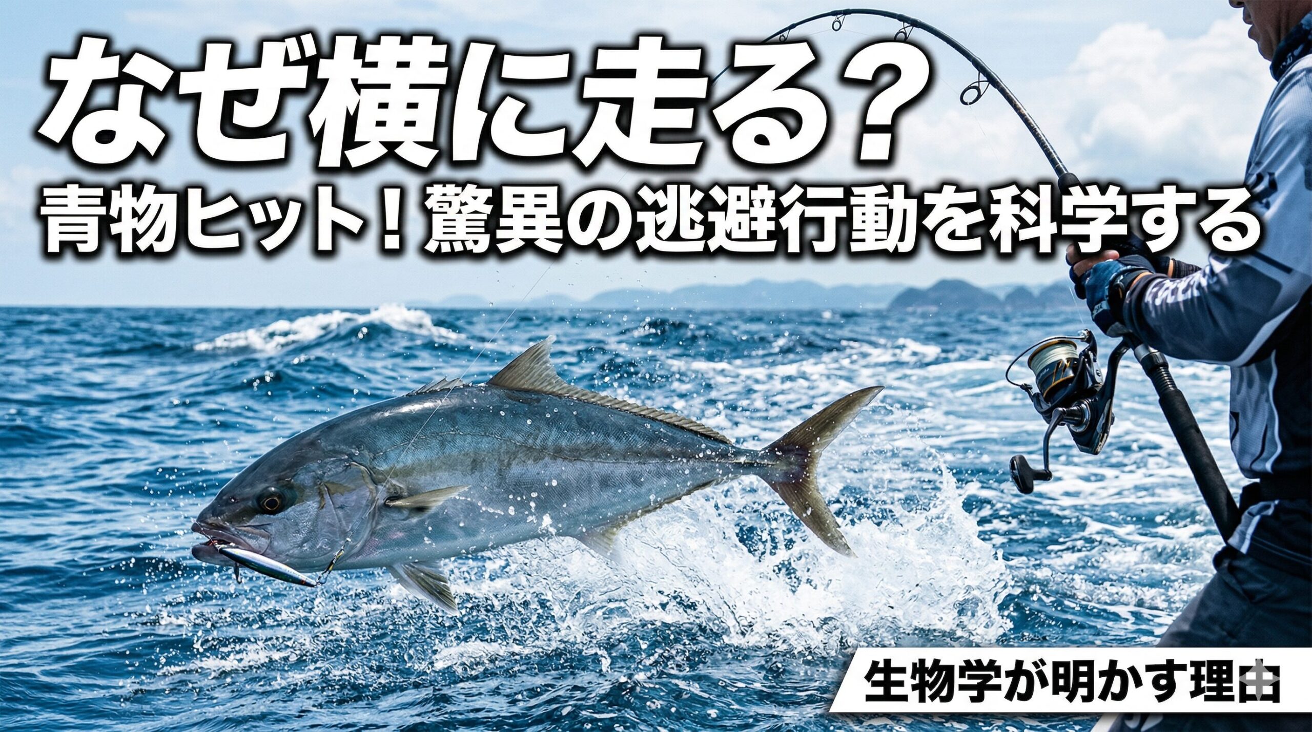 青物の長距離の横走りを支えているのは、彼ら特有の筋肉構造。魚の筋肉には、瞬発力を生み出す白身と、持久力を生み出す赤身。この赤身が非常に発達しているのが特徴。釣太郎