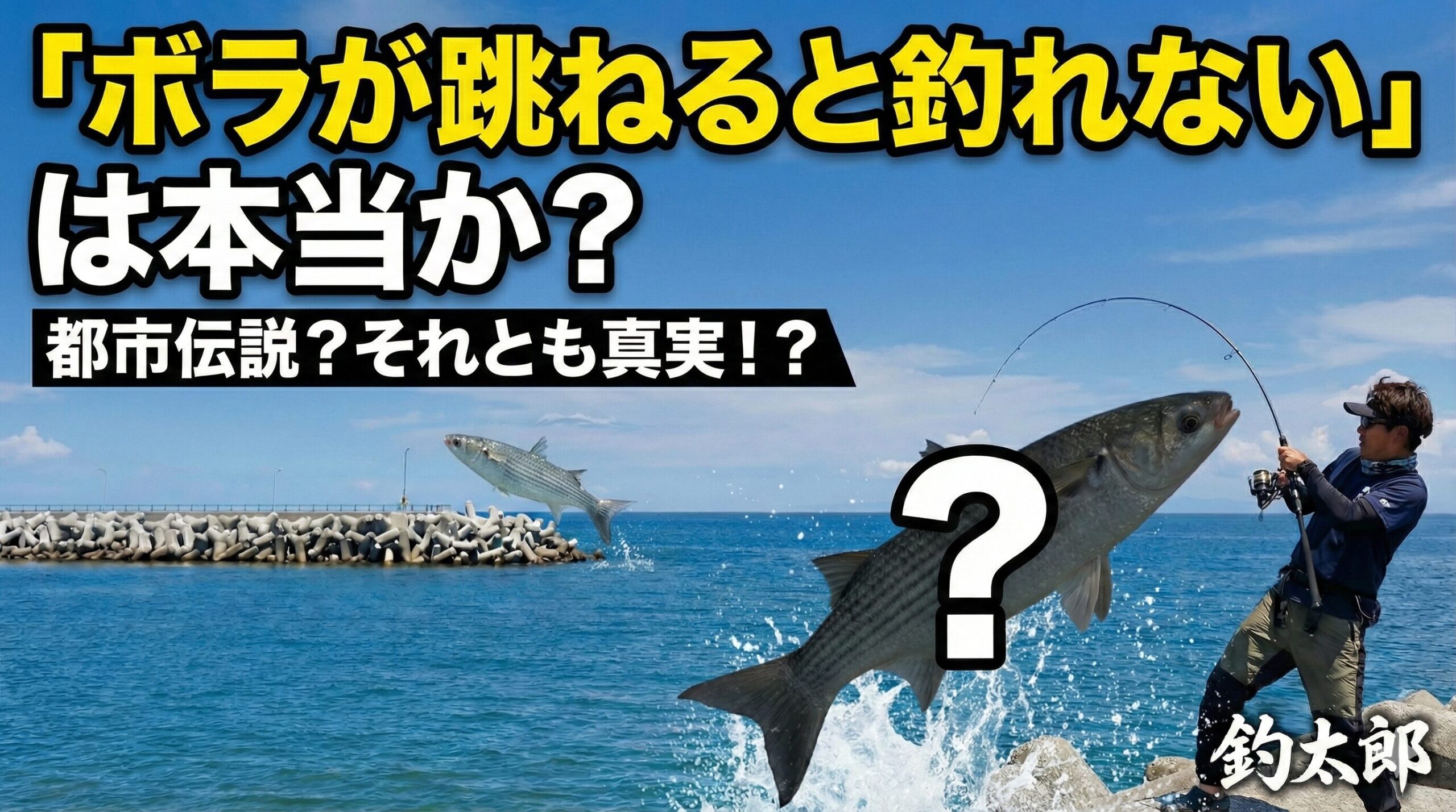 「ボラが跳ねると釣れない」というのは、科学的に見れば「酸欠の時もあるから」という一部の事実が、拡大解釈された迷信。釣太郎