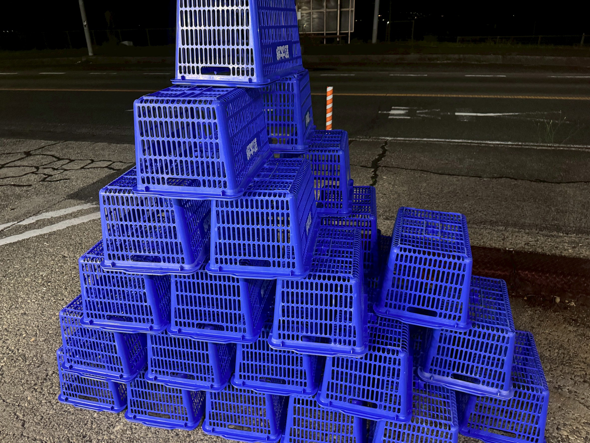 買い物かごは沖アミのドレインで汚れる為、定期的に洗っています。釣太郎